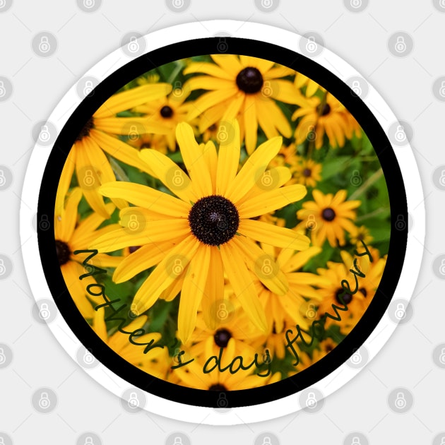 Yellow Daisy Mothers Day Flowers Sticker by ellenhenryart